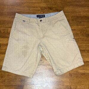 90s Skater/Street Distressed FOX Racing Khaki Shorts 32